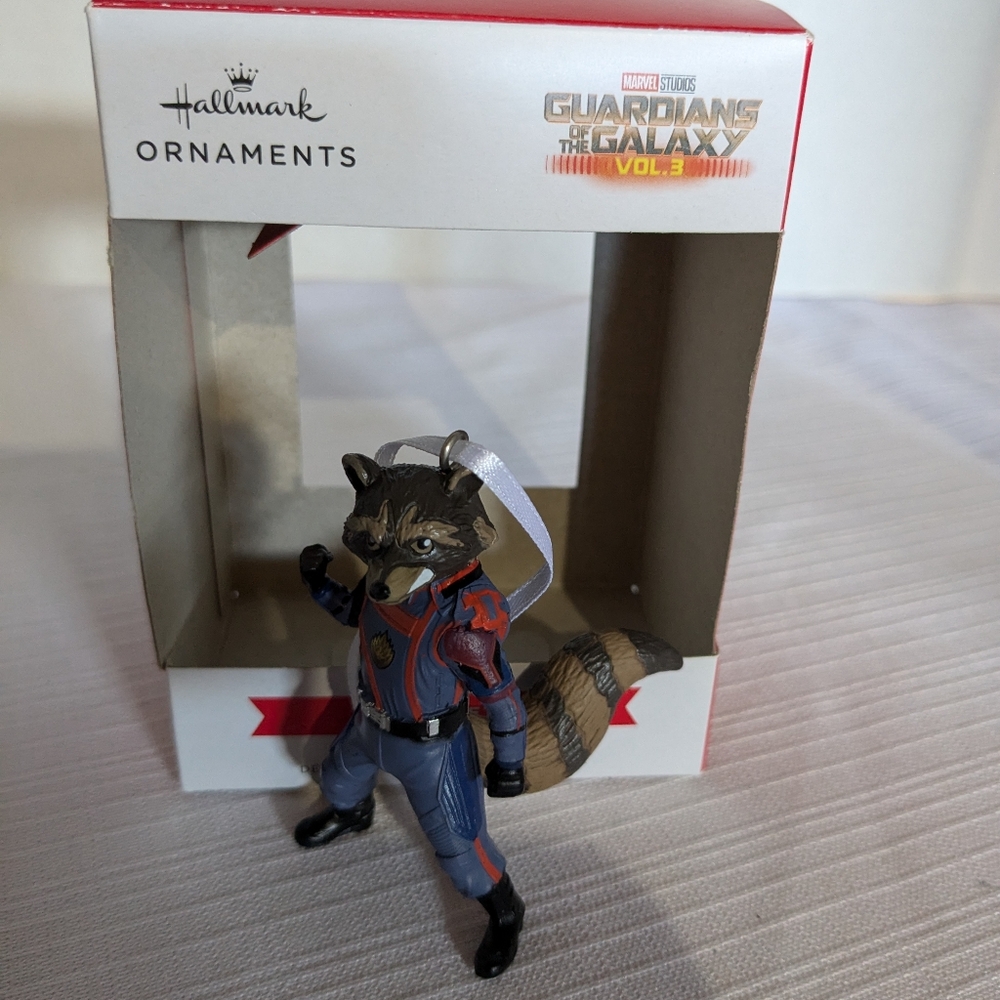 Hallmark Rocket Christmas tree ornament Guardian of the Galaxy Marvel